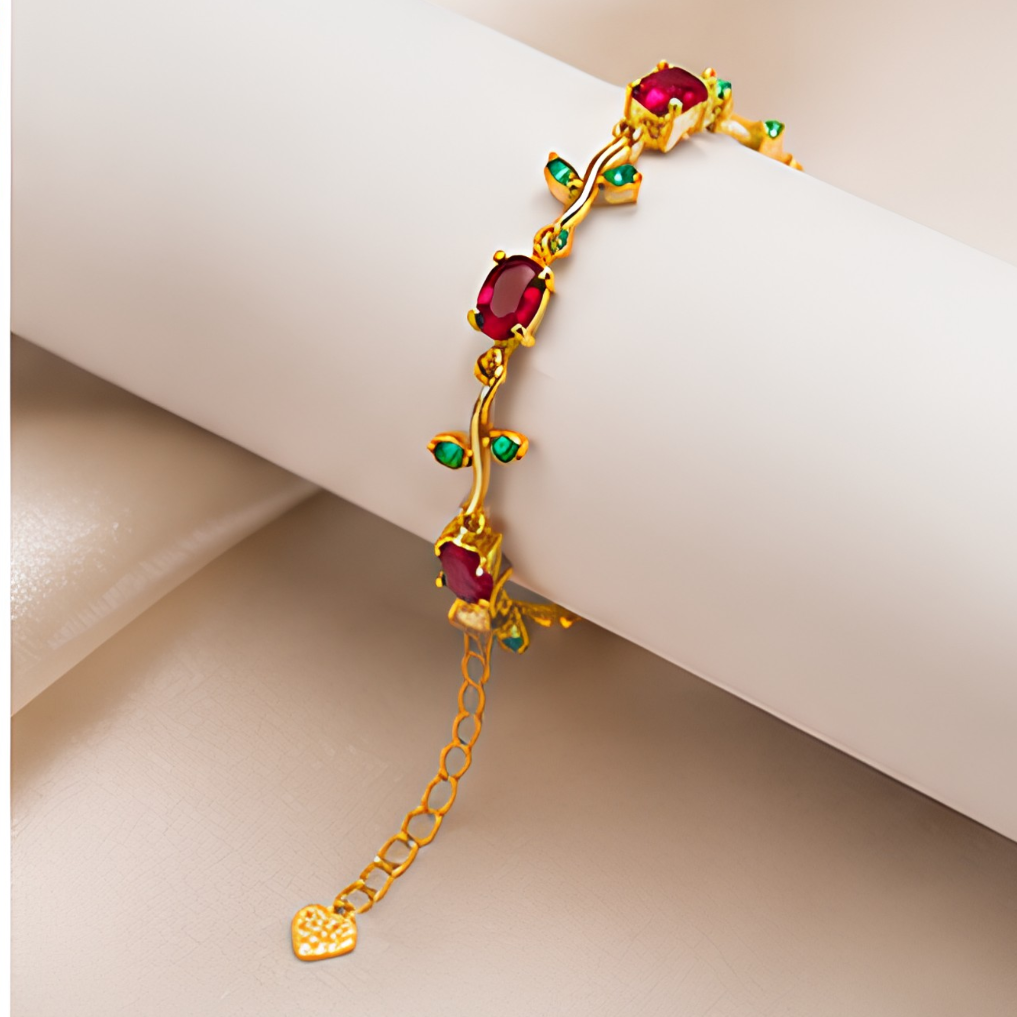 Elegant Gold Plated Tulip Bracelet for Girls/Women