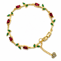 Elegant Gold Plated Tulip Bracelet for Girls/Women
